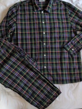 Sleepy Jones Plaid Pajama Set